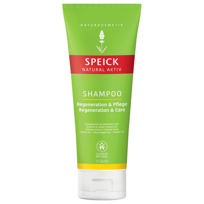 Шампунь для сухих и секущихся волос Speick Natural Aktiv Shampoo Regeneration & Care с экстрактом черного овса 200 мл