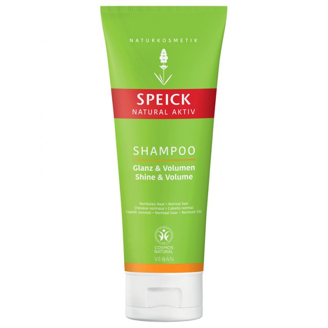 Шампунь для волос Speick Natural Aktiv Shampoo Shine & Volume Блеск и Объем с экстрактом сахарной свеклы и протеинами пшеницы 200 мл