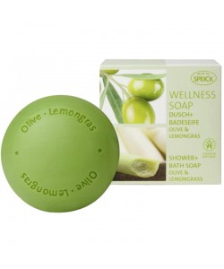 Мыло для душа и ванны Speick Wellness Soap Olive & Lemongrass с экстрактом оливки и лимонной травы 200 г
