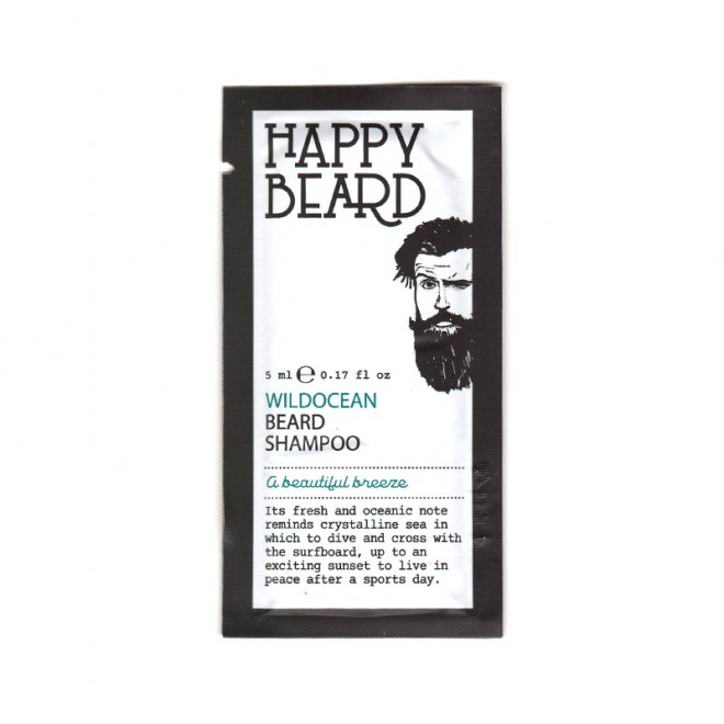Тестер шампуня для бороды Happy Beard Wildocean Beard Shampoo 5 мл