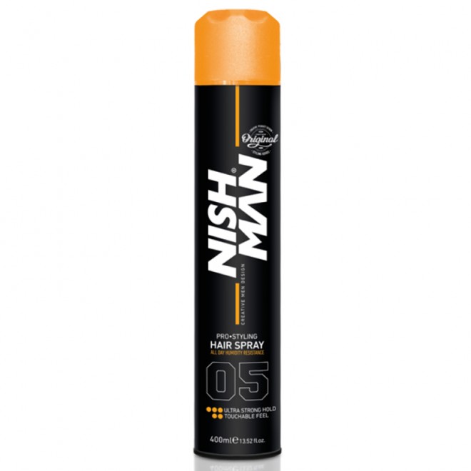 Спрей для фиксации волос Nishman Ultra Strong Hold Hair Spray 400 мл