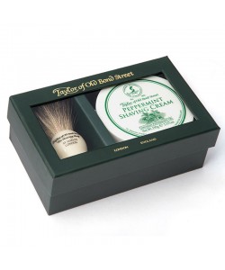 Подарунковий набір для гоління Taylor of Old Bond Street Shaving Brush & Pepermint Shaving Cream 150 гр