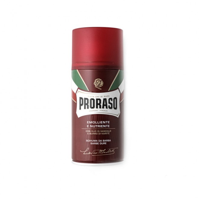 Піна для гоління Proraso Red (New Version) Shaving foam з олією ши для жорсткої щетини 300 мл