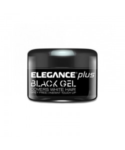 Гель для окрашивания седых волос Elegance Plus Covers White Hair Gel Black 100 ml