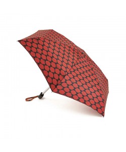 Парасоля Жіноча Fulton Lulu Guinness Tiny-2 Lips Grid Red L717 (5F2681) 