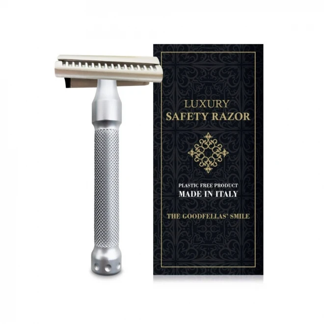 Станок для гоління The Goodfellas Smile Legione Slant – косий Т-подібний верстат для щоденного гоління жорсткої щетини | делікатний до шкіри, ефективний за 1–2 проходи