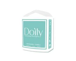 Рушники одноразові Doily 40×70 см, гладкі (спанлейс), 50 шт/пач 