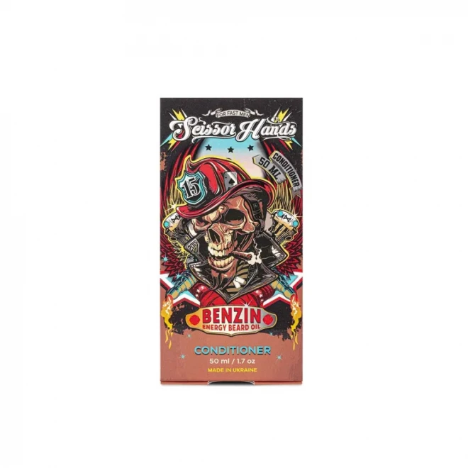 Олія-кондиціонер для бороди Scissor Hands Benzin 100 мл — інтенсивне пом’якшення, захист та тонізуючий аромат