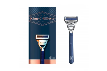 Станок для гоління на касети Gillette King C Navy Blue