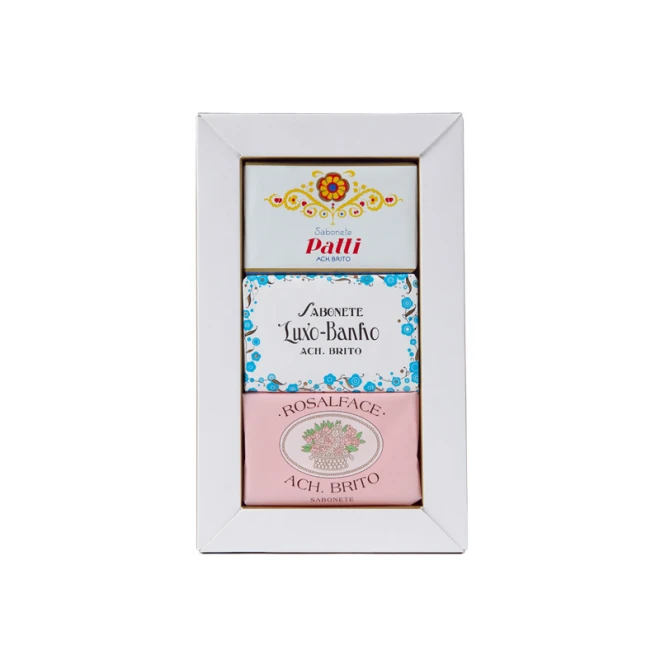 Набір мила Ach. Brito Historical Soaps 3 x 90 г (Patti, Rosalface, Luxo Banho)
