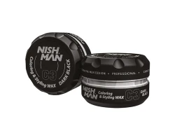 Віск для фарбування волосся Nishman hair coloring wax (dark black) C3 100 мл