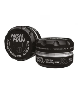 Віск для фарбування волосся Nishman hair coloring wax (dark black) C3 100 мл
