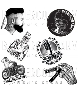 Набір наліпок Barbercompany №1