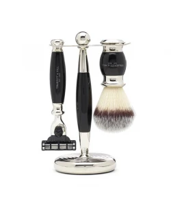Набір для гоління Truefitt & Hill Edwardian Collection Mach 3 Ebony (Synthetic Hair Brush)