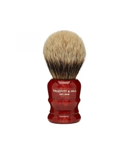 Помазок для гоління Truefitt & Hill Wellington Faux Red Marble Silvertip Bulb Shave Brush