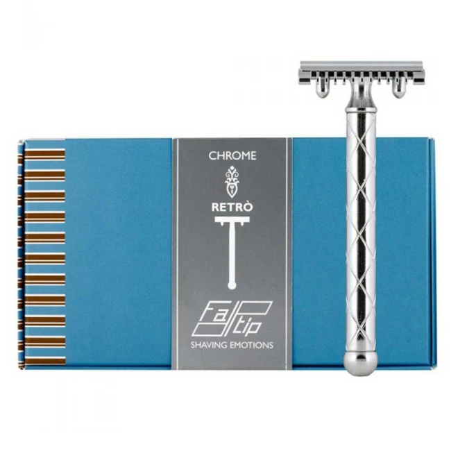 Станок для гоління Т-подібний Fatip Retro Chrome 42118