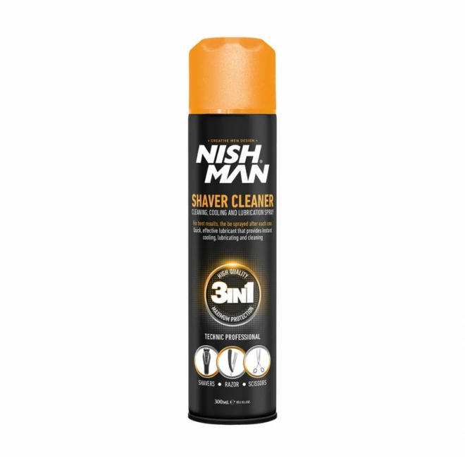 Гігієнічний спрей для інструментів 3в1 Nishman Shaver Cleaner 300 мл