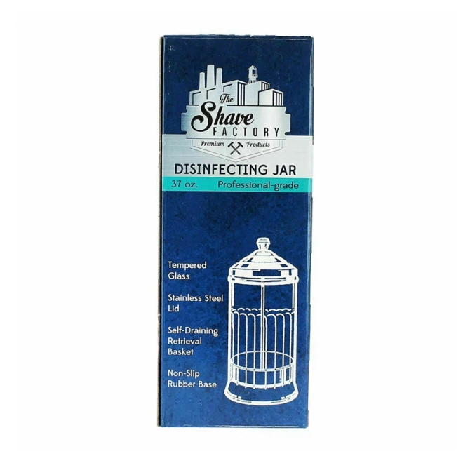 Скляний контейнер для стерилізації The Shave Factory Disinfecting Jar 1100 мл