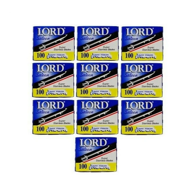 Леза половинки Lord 10x100 Singel Edge Razor Blades 1000 шт