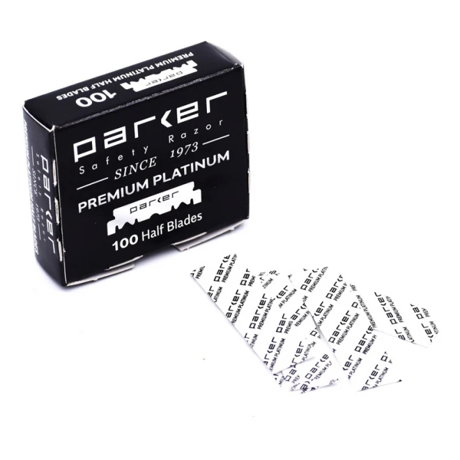 Леза Parker Premium Platinum половинки 100 шт