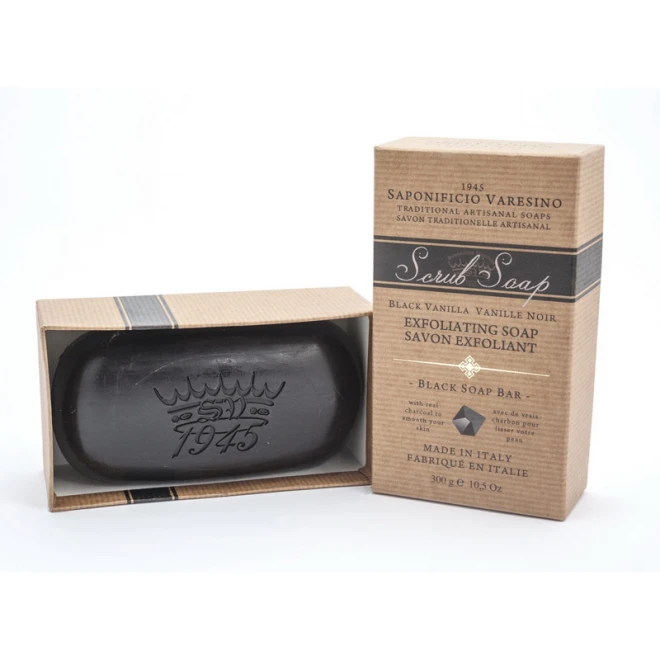 Мило-скраб Saponificio Varesino Black Vanille Scrub Soap 300 г