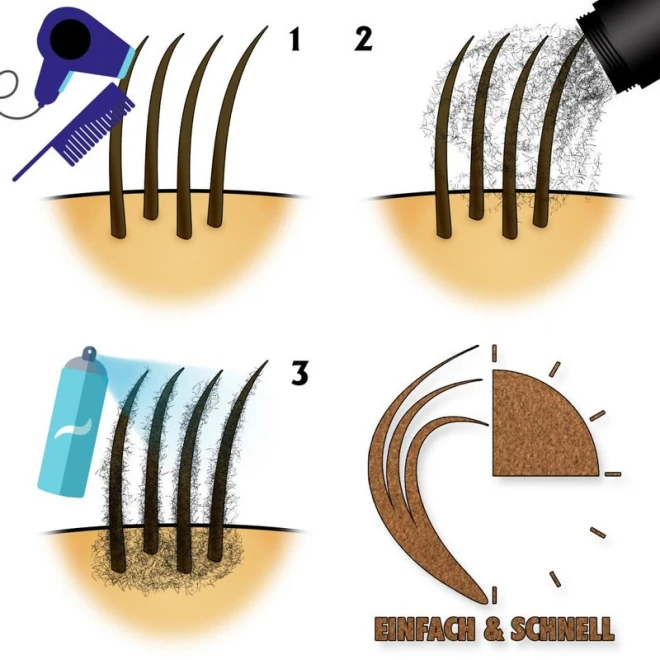 Кератинове волокно для нарощування волосся Shave Factory Keratin Fiber Light Brown 21г