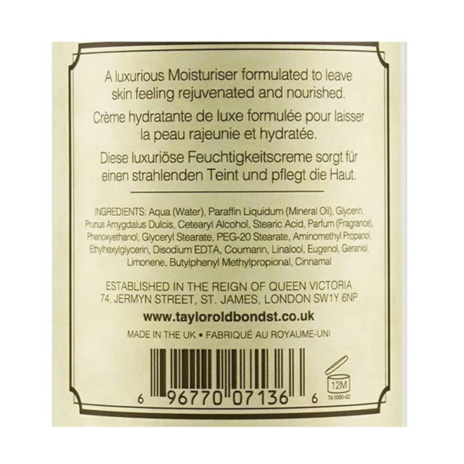 Зволожуючий крем для рук Taylor of Old Bond Street Sandalwood Luxury Moisturiser 300 мл