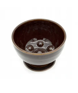 Чаша для бритья керамическая коричневая