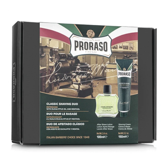 Набір для гоління Proraso Duo Pack Tube + Lotion Refreshing