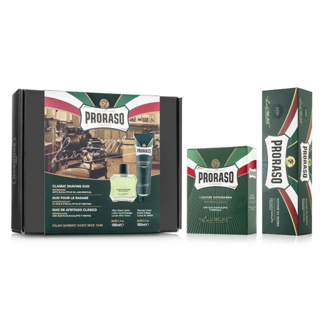 Набір для гоління Proraso Duo Pack Tube + Lotion Refreshing