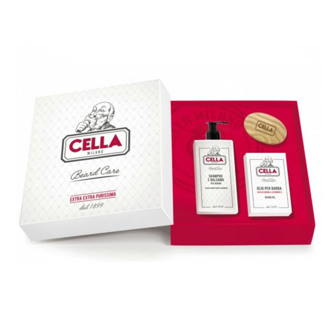 Набір по догляду за бородою Cella Beard Gift Set 3 in 1