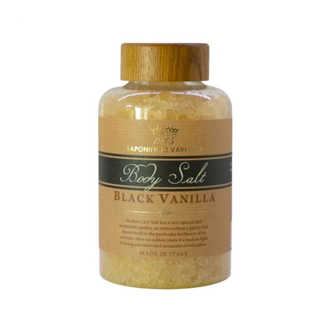 Сіль для ванни Saponificio Varesino Body Salt Black Vanilla 500 г
