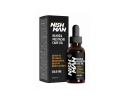 Олія для вус та бороди Nishman Beard & Moustache Care Oil Gold One 30 мл