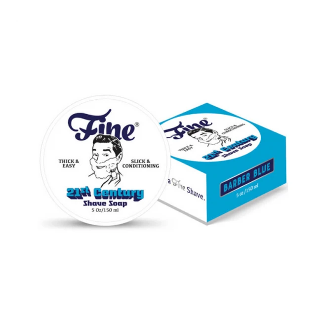 Мыло для бритья Fine Classic Shaving Soap - Barber Blue - NEW Formula 150 мл