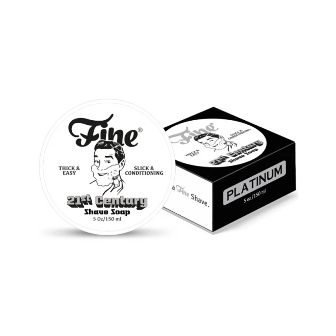 Мило для гоління Fine Classic Shaving Soap - Platinum - NEW Formula 150 мл