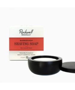 Мило для гоління в дерев'яній чаші Rockwell Babershop Shaving Soap In A Wood Bowl 113 г