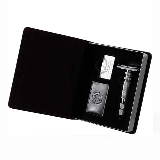 Станок Для Гоління Rockwell Model-T Brushed Chrome Adjustable Double Edge Safety Razor