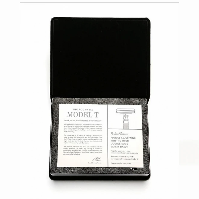 Станок Для Гоління Rockwell Model-T Brushed Chrome Adjustable Double Edge Safety Razor