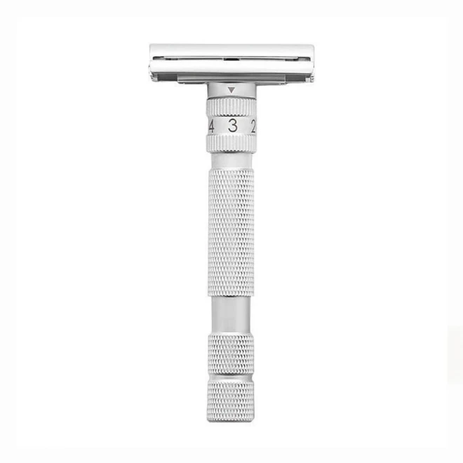 Станок Для Гоління Rockwell Model-T Brushed Chrome Adjustable Double Edge Safety Razor