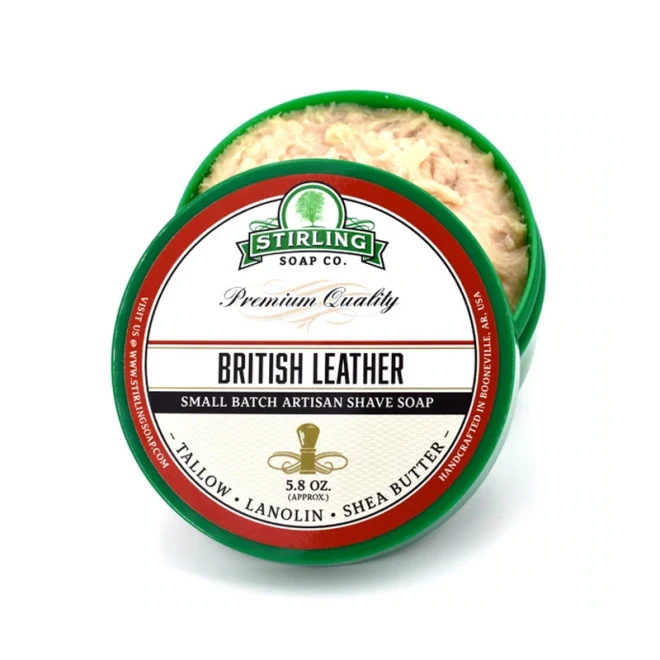 Мило для гоління Stirling Shaving Soap British Leather 170 мл