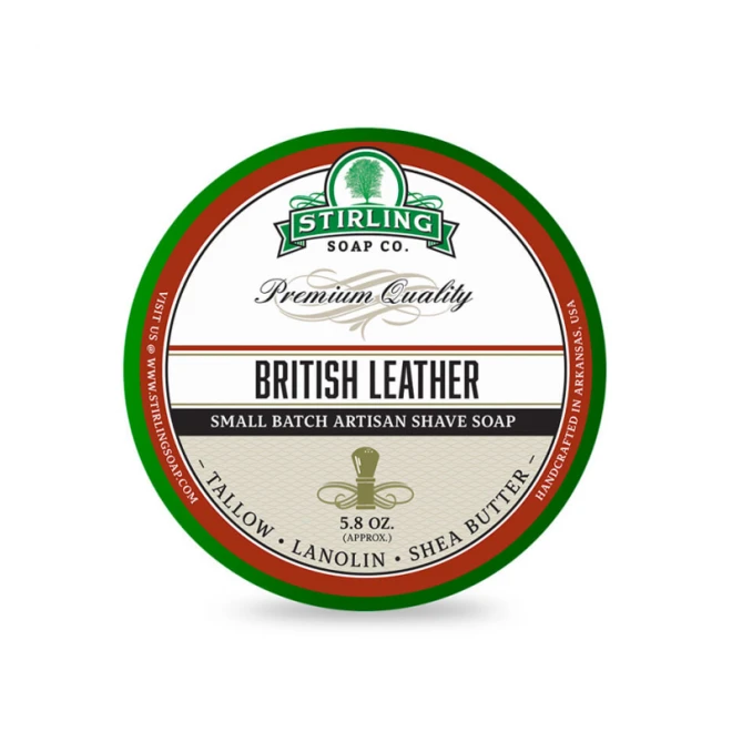 Мило для гоління Stirling Shaving Soap British Leather 170 мл