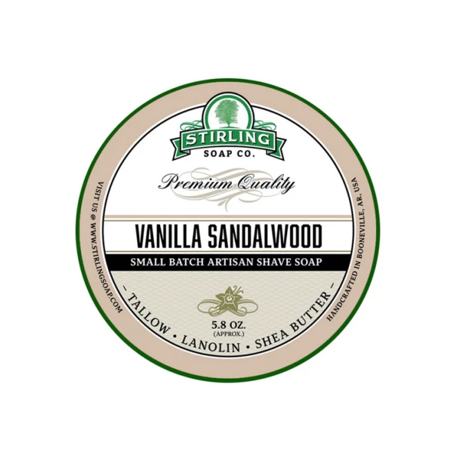 Мило для гоління Stirling Shaving Soap Vanilla Sandalwood 170 мл