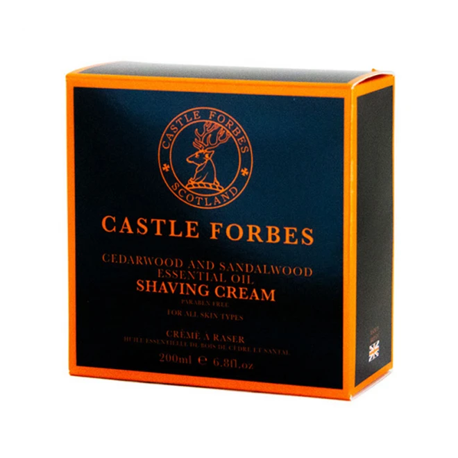 Крем для гоління Castle Forbes Cedarwood and Sandalwood Shaving Cream 200 мл