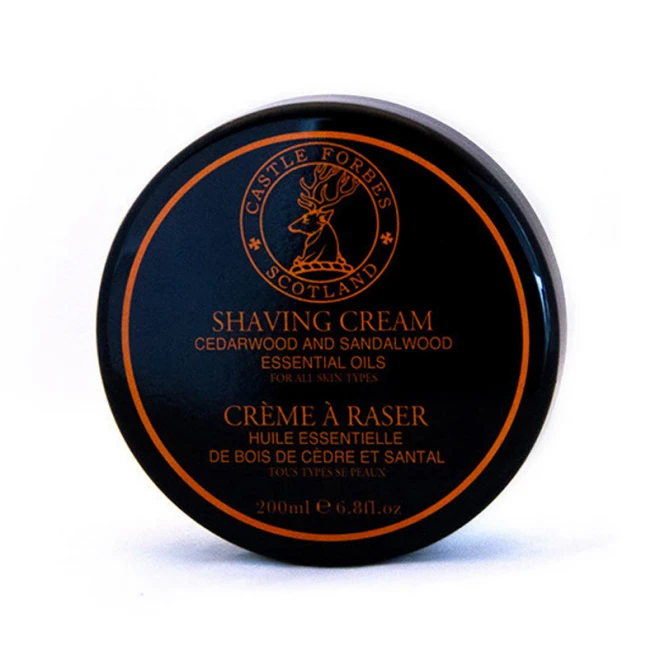 Крем для гоління Castle Forbes Cedarwood and Sandalwood Shaving Cream 200 мл