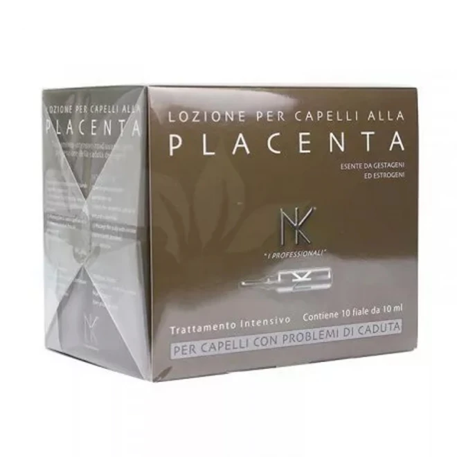 Лосьйон для випадаючого волосся в ампулах Nicky Chini Hair Lotion Placenta 10 x 10 мл