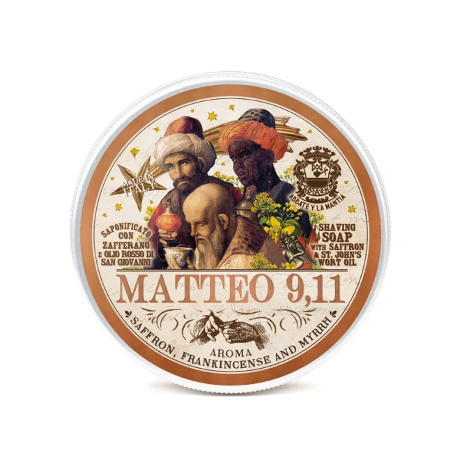 Мило для гоління Abbate Y La Mantia Matteo 9.11 Shaving Soap 150 гр