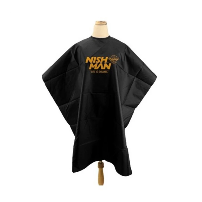 Перукарський пенюар Nishman Barber Cape Black