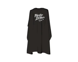 Перукарський пенюар Nishman Barber Cape Black Master Barbers