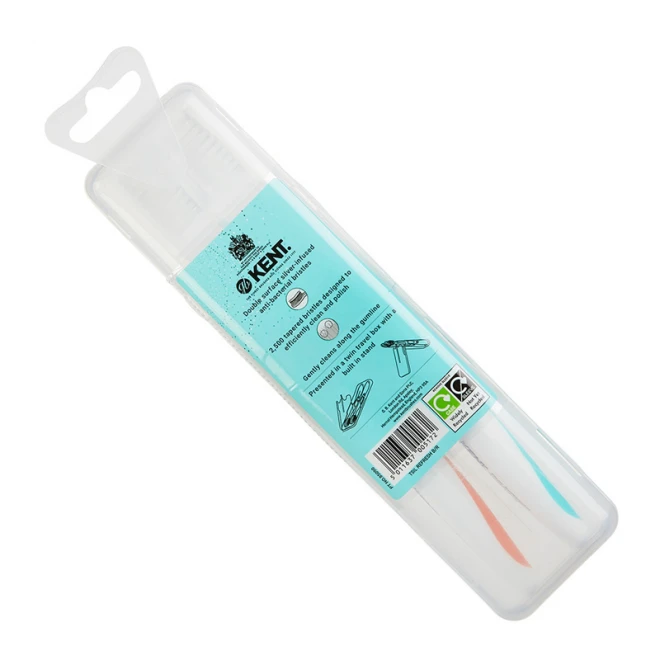 Дві зубні щітки Kent Refresh Twinpack Medium