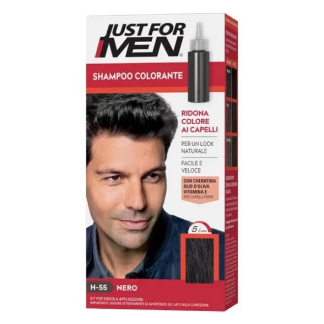 Відтінковий шампунь Just for Men Coloring Shampoo Black H-55